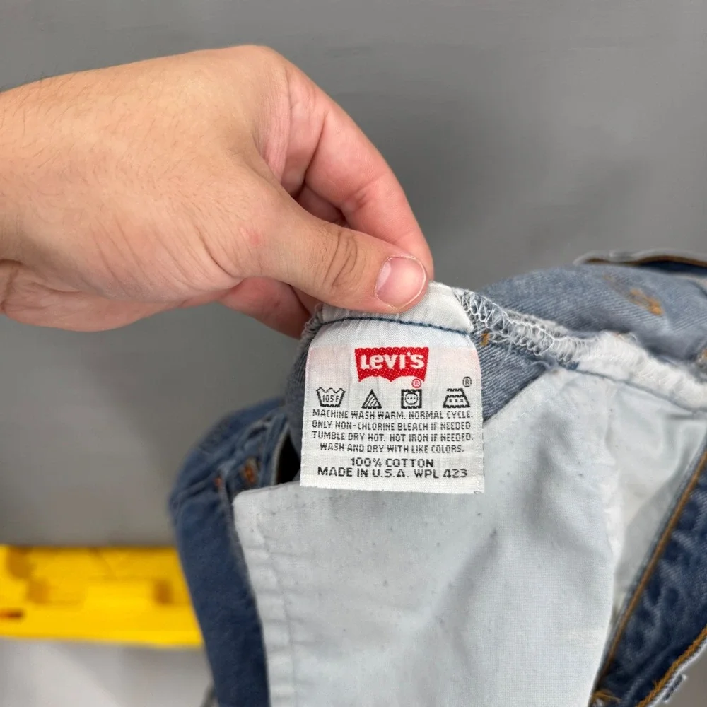 Levi's 501 XX Jeans Blue Vintage Made in USA Button Fly Straight Leg 30 x 30